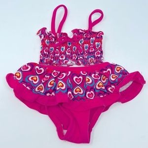 Tropic Sun Girl’s 2-Piece Bikini Set Size 12 Months Excellent Condition